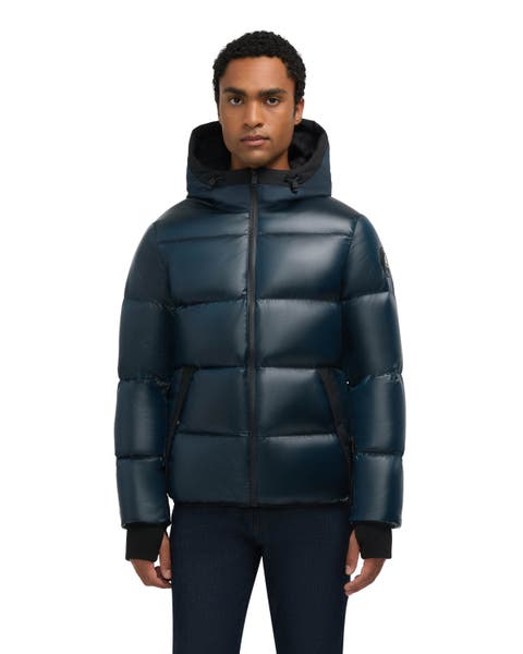 Rikuto Boxy Channel Quilted Puffer with Fixed Hood