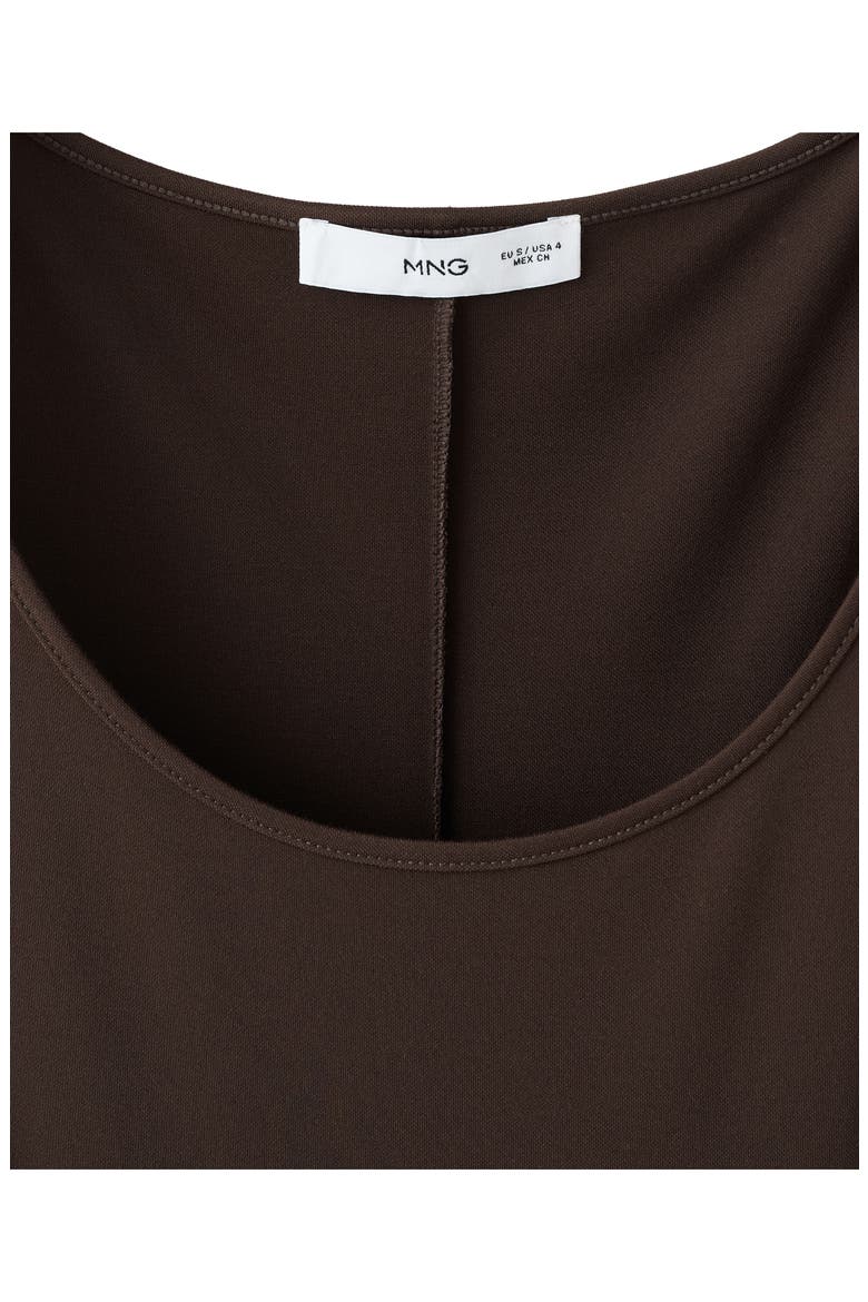 Sleeveless Midi Dress, Alternate, color, BROWN