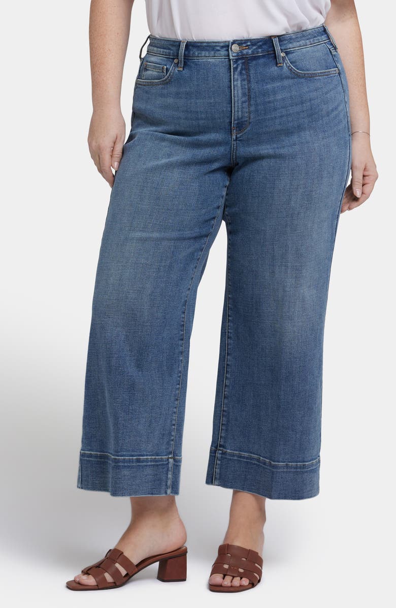 NYDJ Teresa Ankle Wide Leg Jeans, Main, color, Majorca Bay