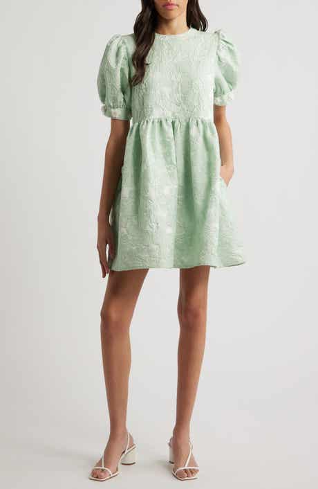 Sister Jane Plume Jacquard Minidress