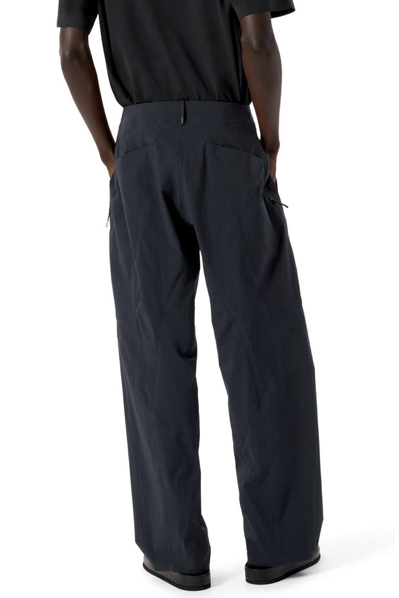 Spere Water Repellent Stretch Nylon Cargo Pants, Alternate, color, BLACK