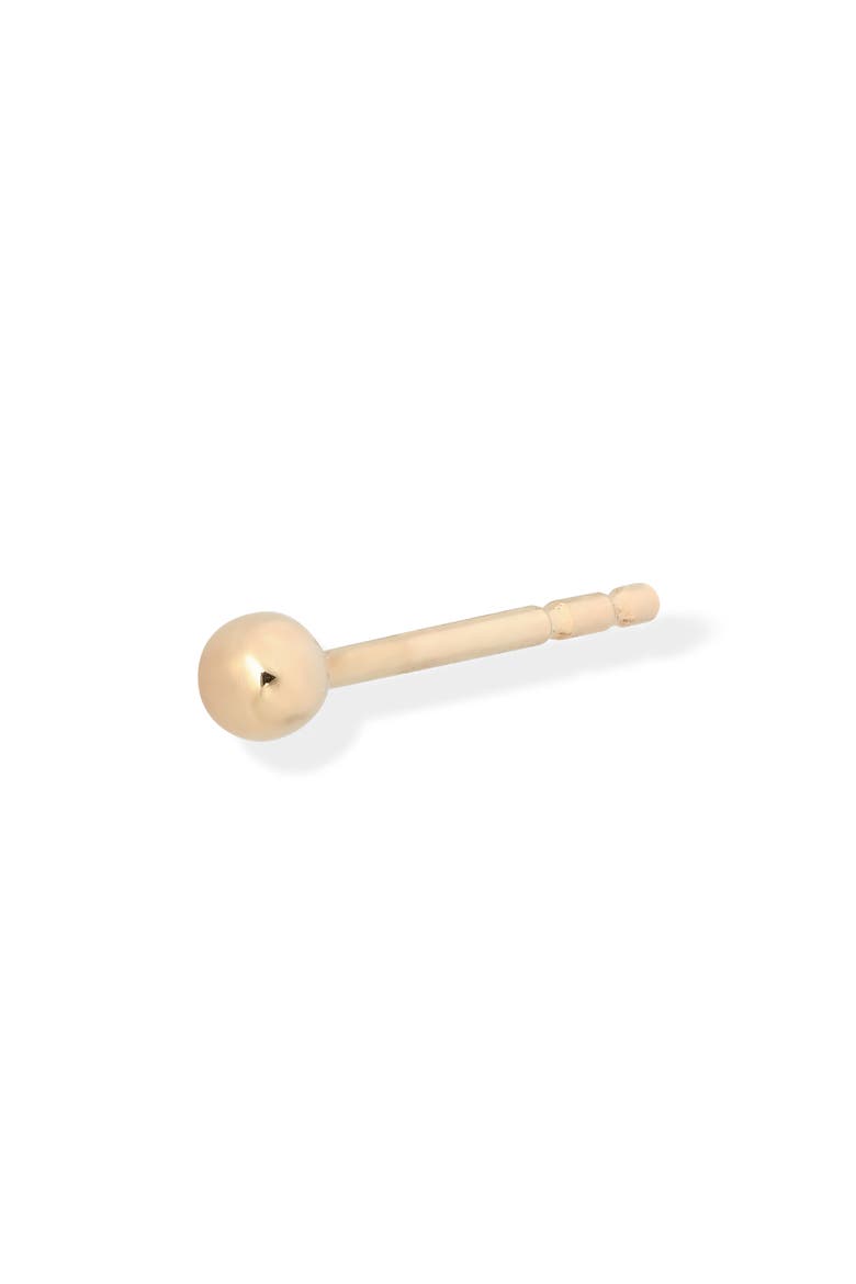 Single Ball Stud Earring, Main, color, GOLD