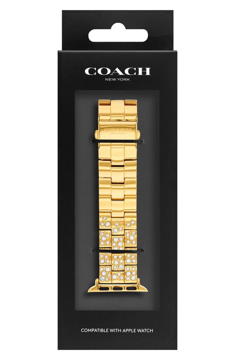 COACH Pavé Crystal Apple Watch<sup>®</sup> Bracelet Watchband, Main, color, 