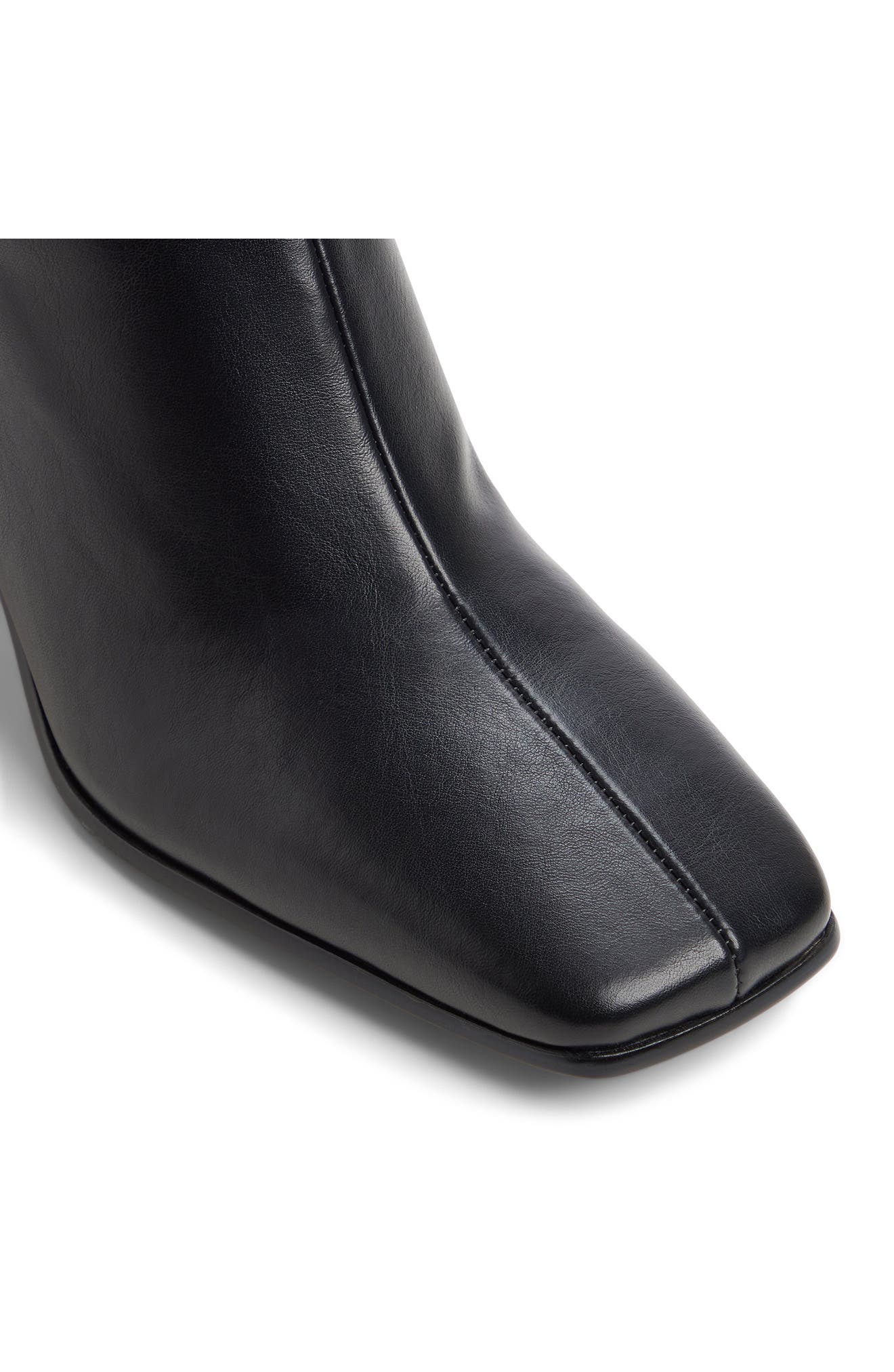 Rydley Knee High Faux Leather Boot, Alternate, color, BLACK