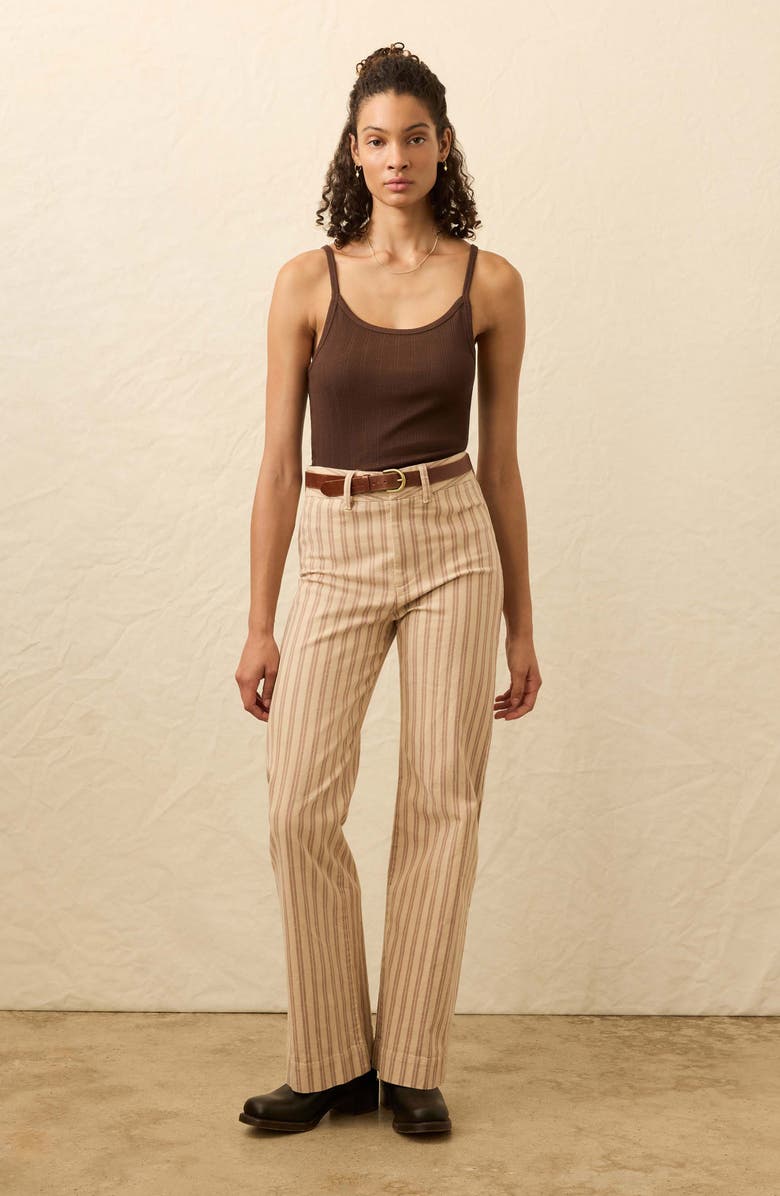 Faherty Sunday Rib Camisole, Alternate, color, Chicory Coffee