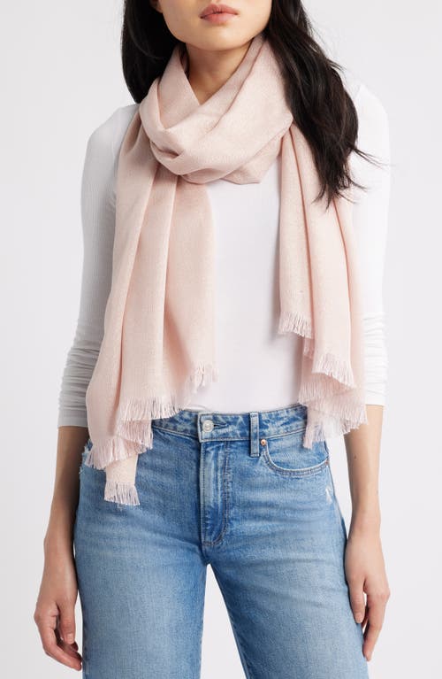 Nordstrom Metallic Lightweight Wrap In Brown