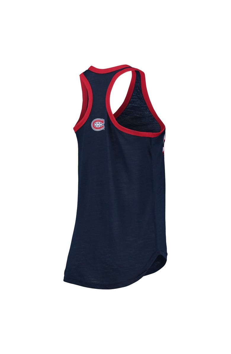G-III SPORTS BY CARL BANKS Women's G-III Sports by Carl Banks Navy Montreal Canadiens Showdown Slub Racerback Tank Top, Alternate, color, Navy