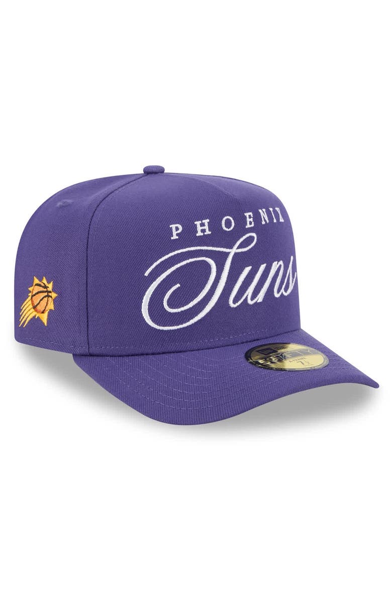 New Era Men's New Era Purple Phoenix Suns 2025 NBA Draft A-Frame 59FIFTY Fitted Hat, Main, color, Purple
