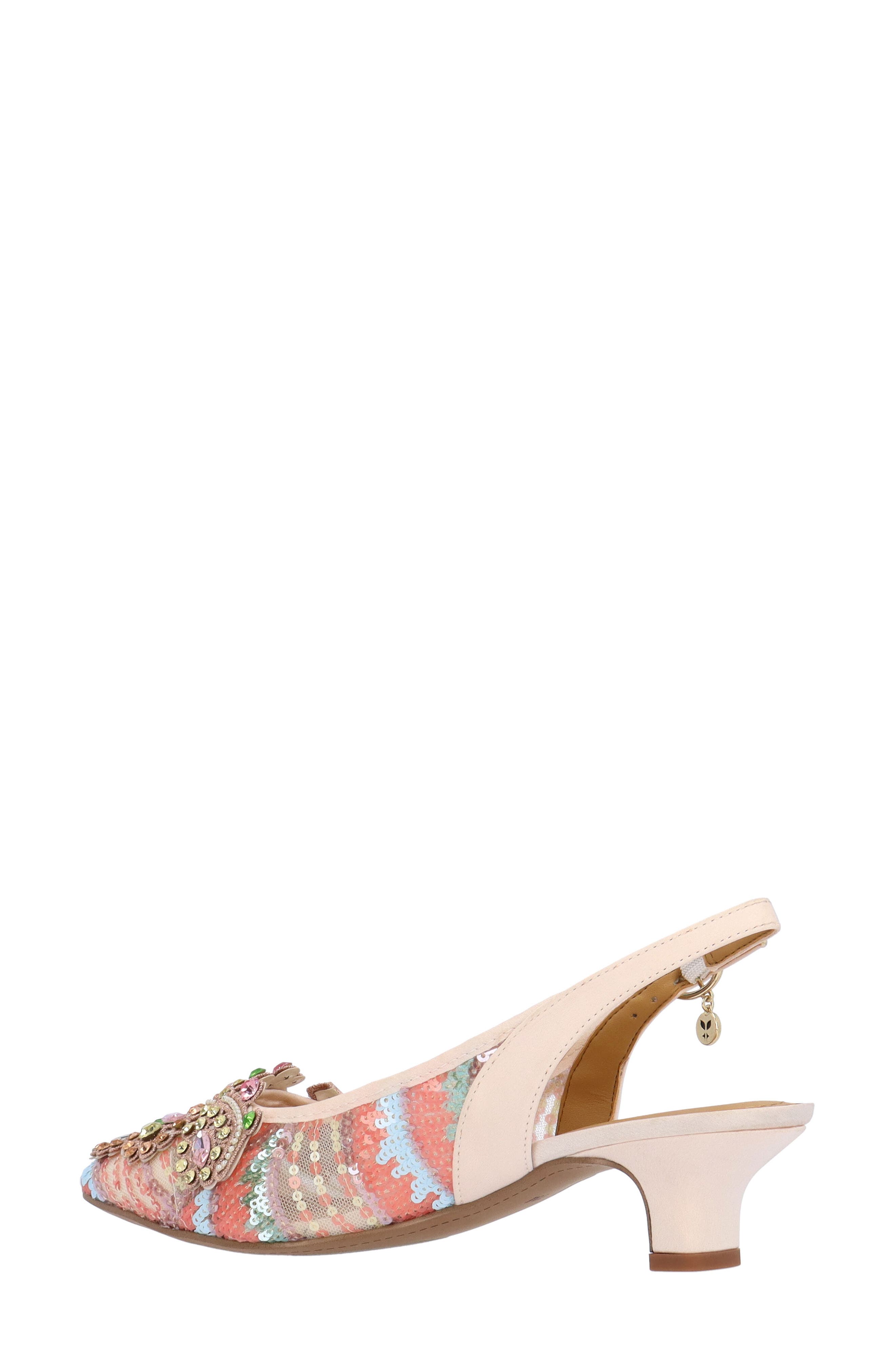 J. Reneé Strovanni Slingback Pump, Alternate, color, Pink/ Pastel