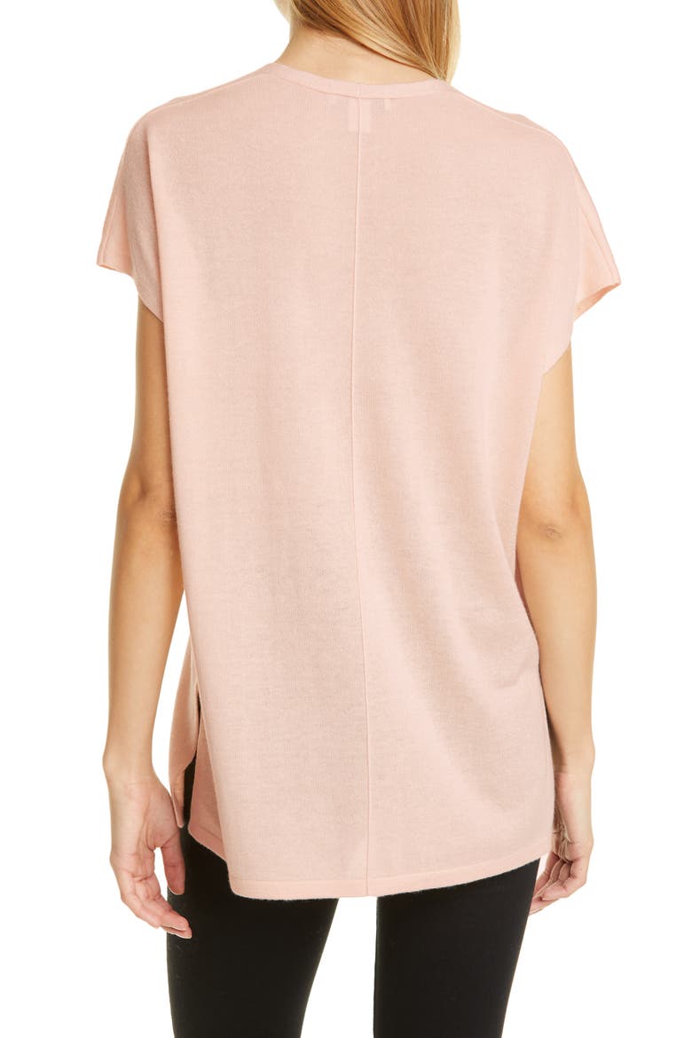 Silk & Cashmere Tunic, Alternate, color, PINK PEONY BUD