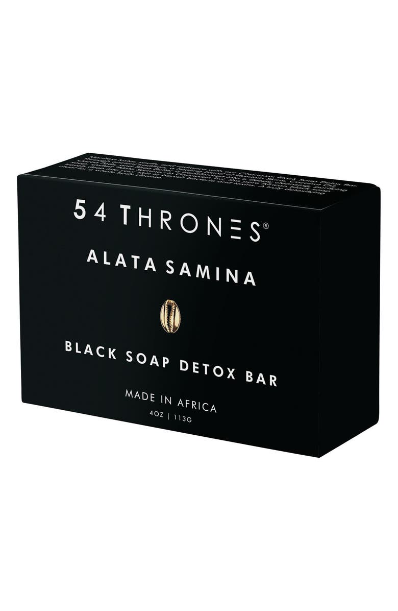 54 Thrones Alata Samina Black Soap Detox Bar, Main, color, 
