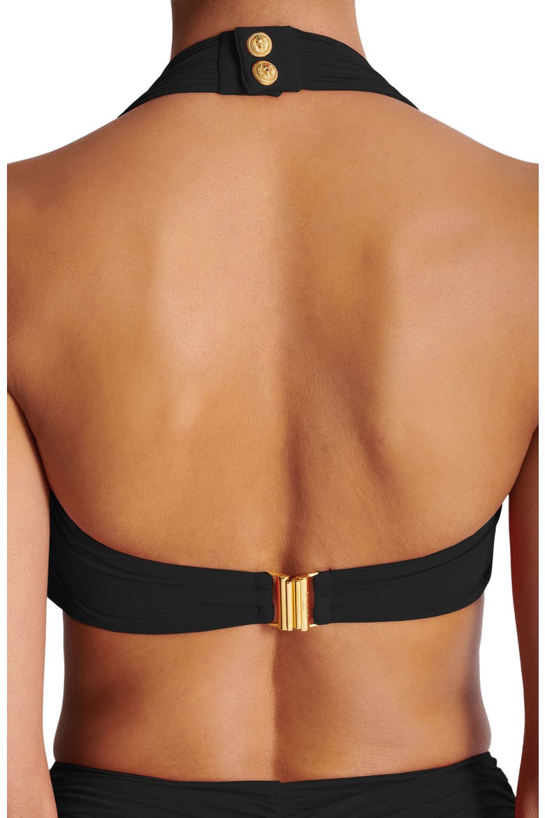 Plain Two-Piece Swimsuit, Alternate, color, Black