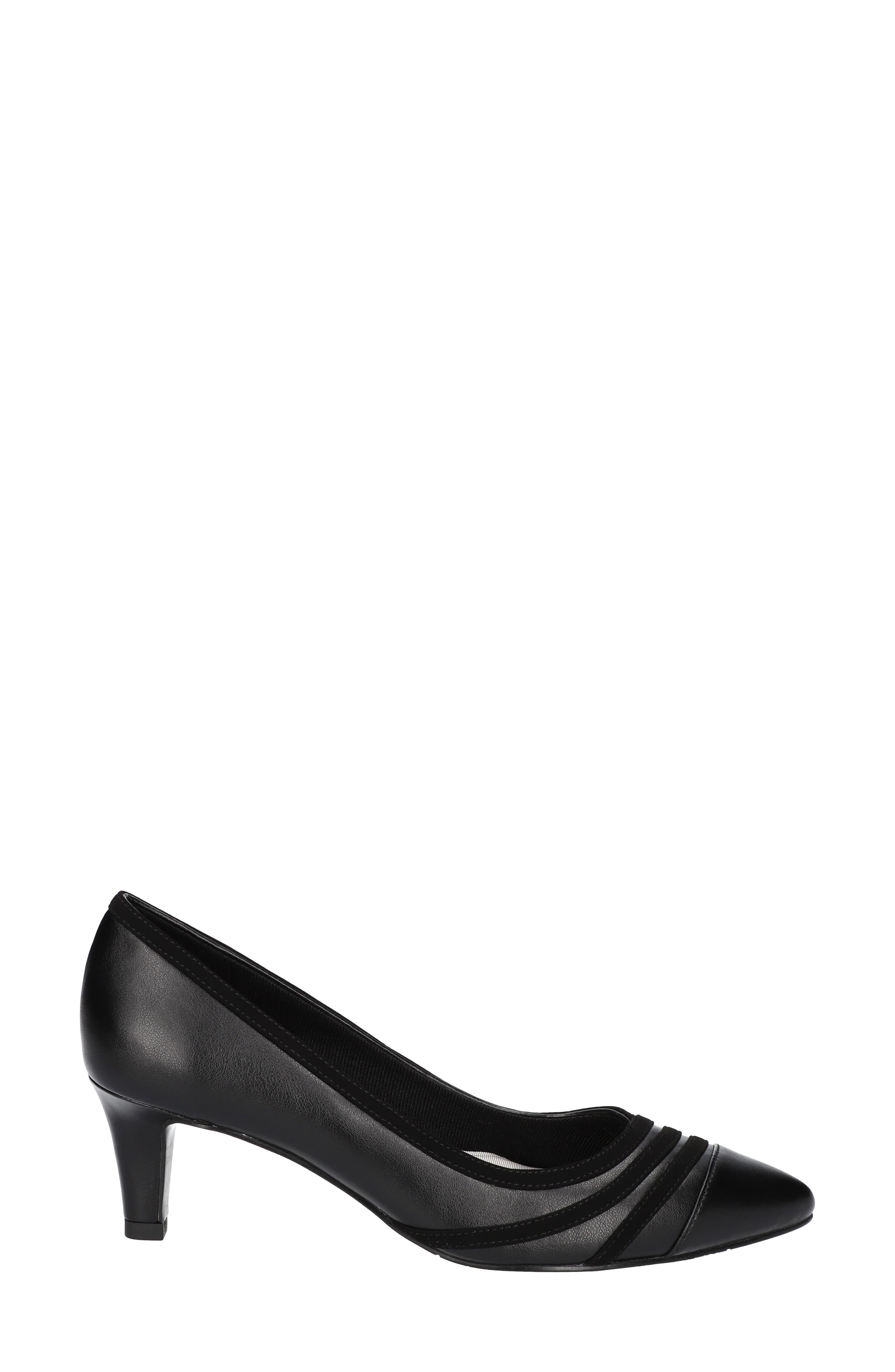 EASY STREET Nobel Kitten Heel Pump - Multiple Widths Available, Alternate, color, Black