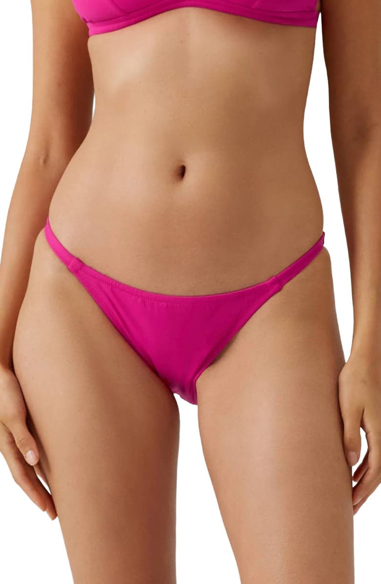 Melissa Odabash Mexico Bikini Bottoms, Main, color, Raspberry