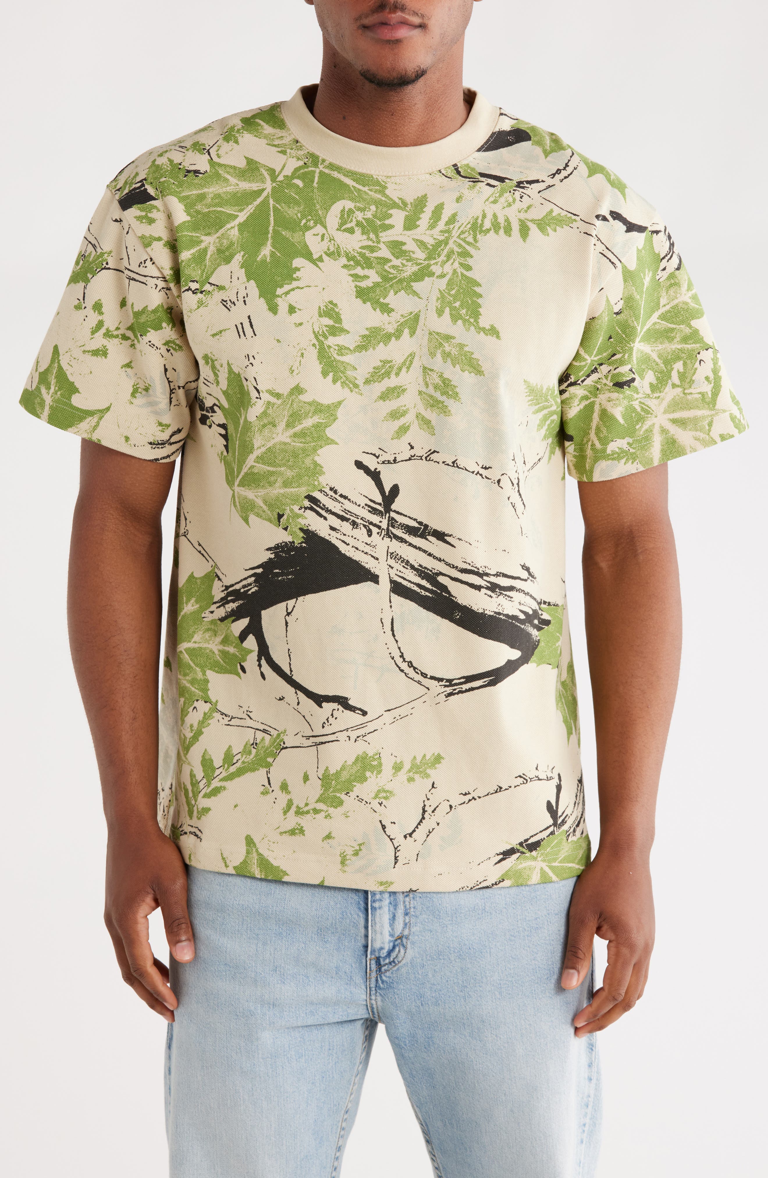 PacSun Leaves Crewneck T-Shirt