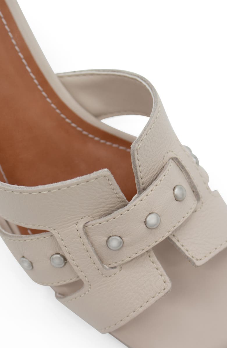 Bottero Studded Leather Slide Sandal, Alternate, color, Off White