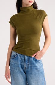 Reformation Pien Funnel Neck Knit Top