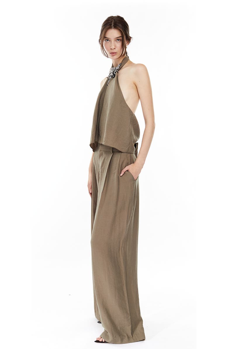 Mother of All Mona Collar Top, Alternate, color, Olive-Green