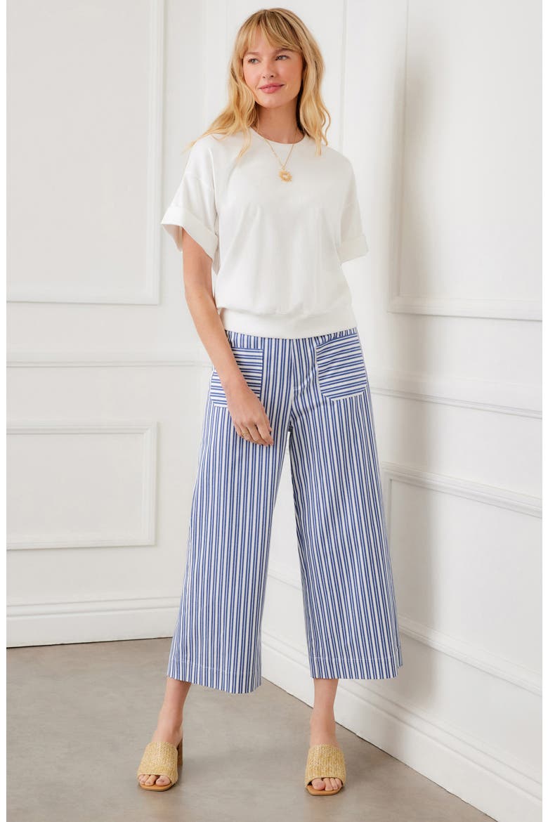 Cuffed Sleeve Rib T-Shirt, Alternate, color, OFF WHITE
