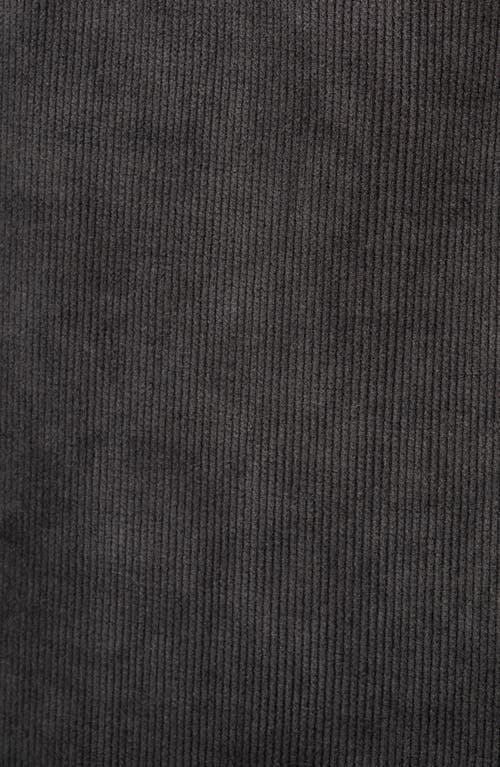 Mango Corduroy Wide Leg Pants In Dark Heather Grey