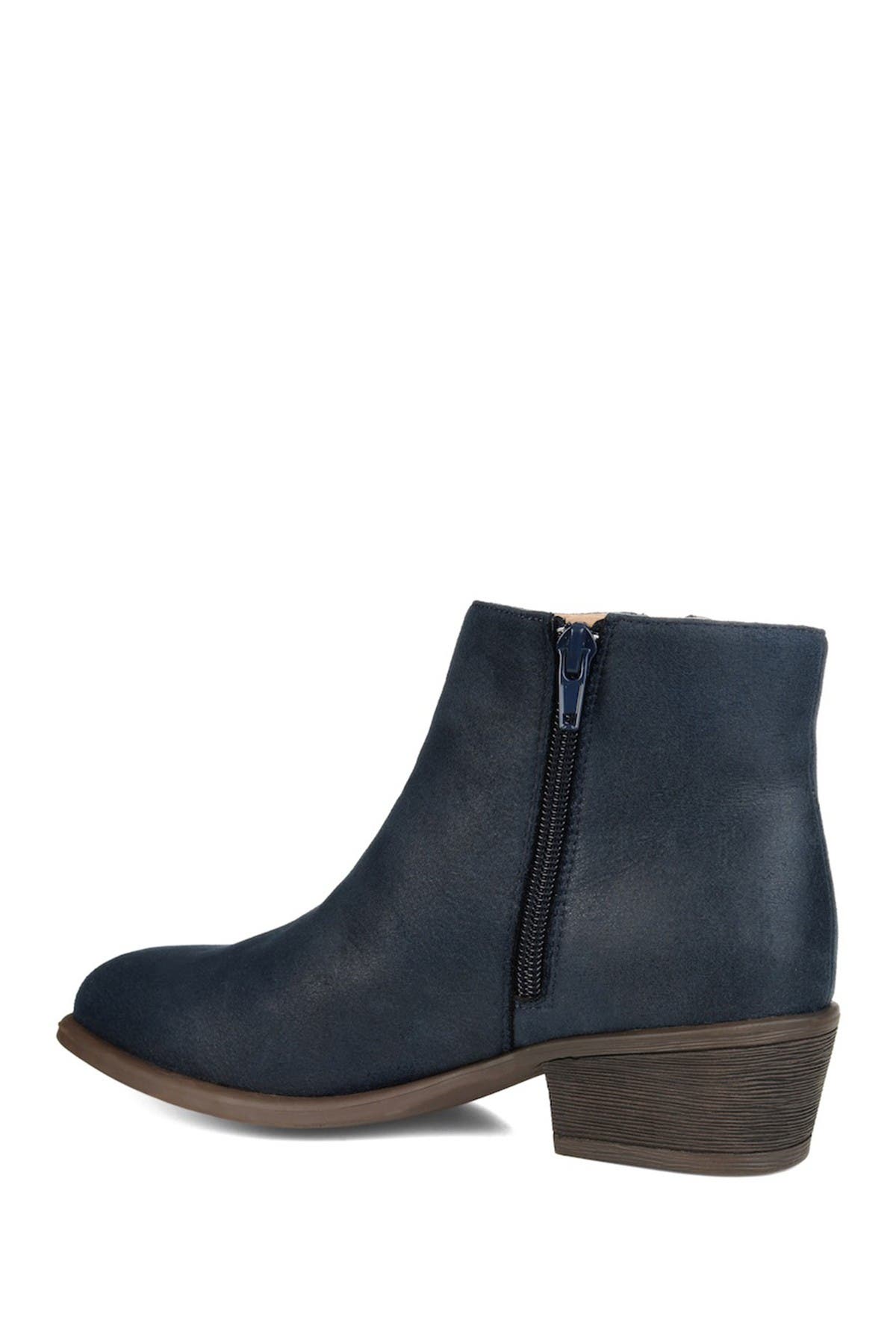 Journee Collection Jayda Ankle Bootie, Alternate, color, Navy