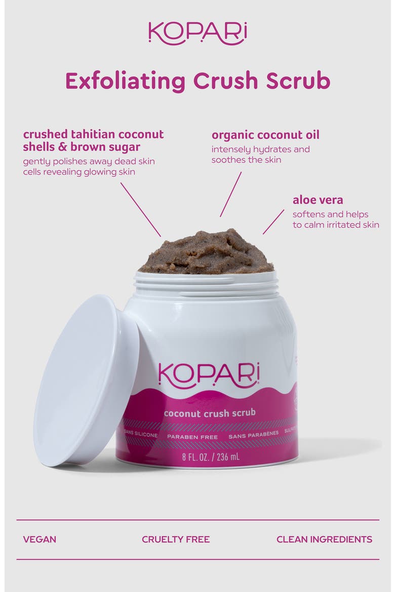 Coconut Crush Exfoliating Body Scrub, Alternate, color, NO COLOR