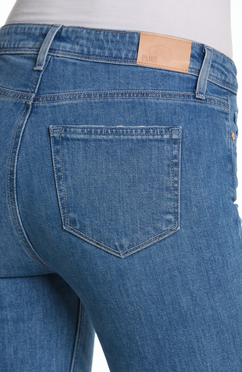 PAIGE Colette High Waist Raw Hem Crop Flare Jeans, Alternate, color, Shoreside