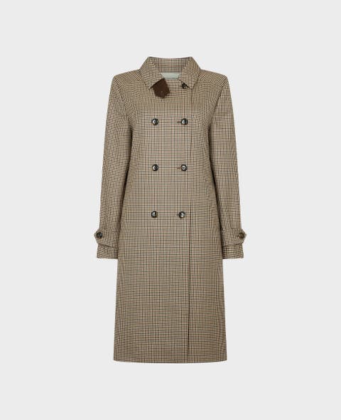 Orwell Check Trench Coat