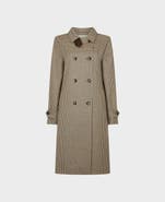 Really Wild Clothing Orwell Check Trench Coat