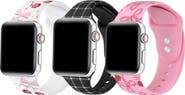 Posh Tech Assorted 3-Pack Silicone Apple Watch® Watchbands
