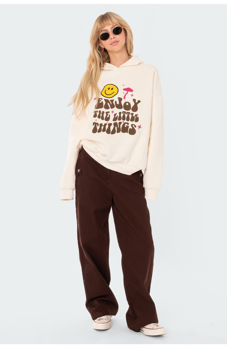 EDIKTED Enjoy Hoodie, Alternate, color, 