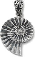 SAMUEL B. Sterling Silver Shell Motif Pendant