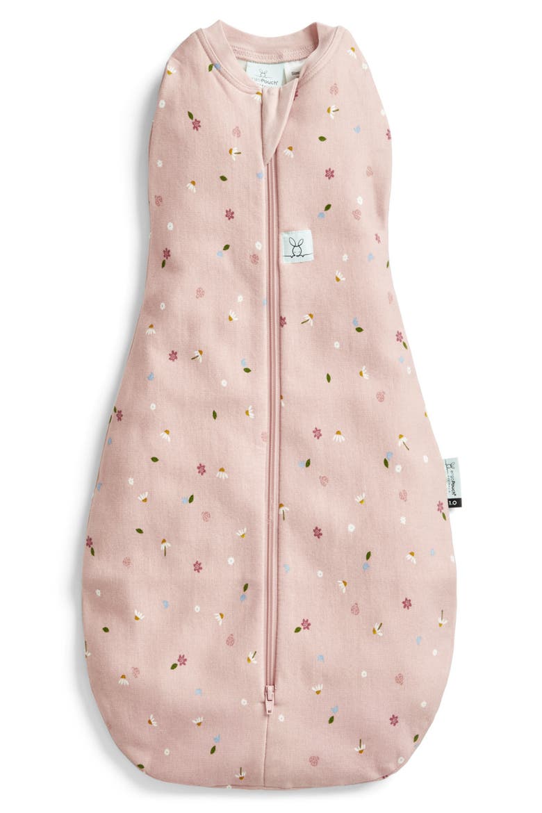 0.2 TOG Organic Cotton Cocoon Swaddle Sack, Main, color, DAISIES