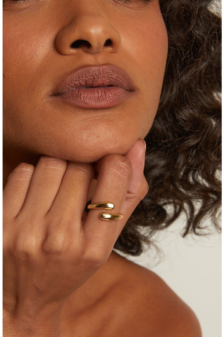 Ellipse Ring, Alternate, color, Yellow Gold Vermeil