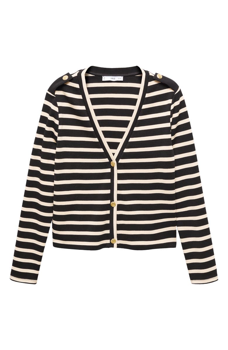 MANGO Stripe Cotton Cardigan, Alternate, color,