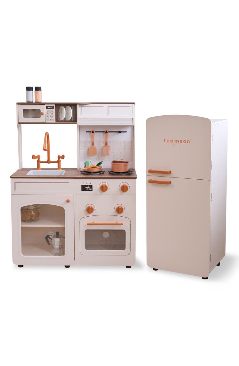 Teamson Kids Little Chef Normandie Play Kitchen & Accessories, Main, color, White