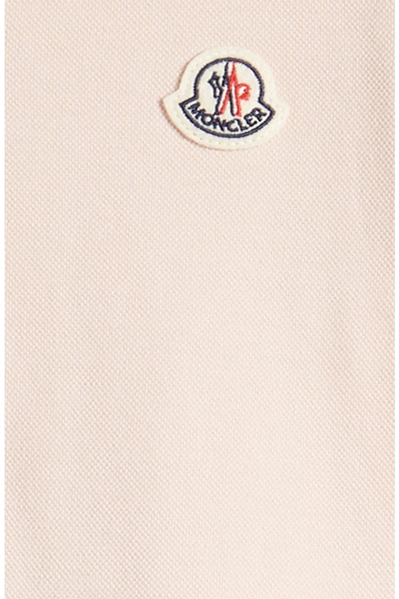 Kids' Flounce Hem Stretch Cotton Polo Dress, Alternate, color, PINK