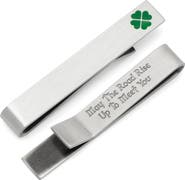 Cufflinks, Inc. Shamrock & Message Tie Bar