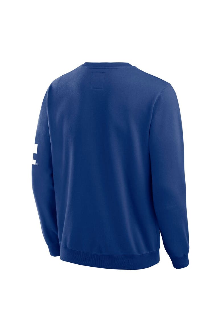 Men's Darius Rucker Collection by Fanatics Royal Los Angeles Dodgers Washed Crew Neck Pullover Sweatshirt, Alternate, color, Royal