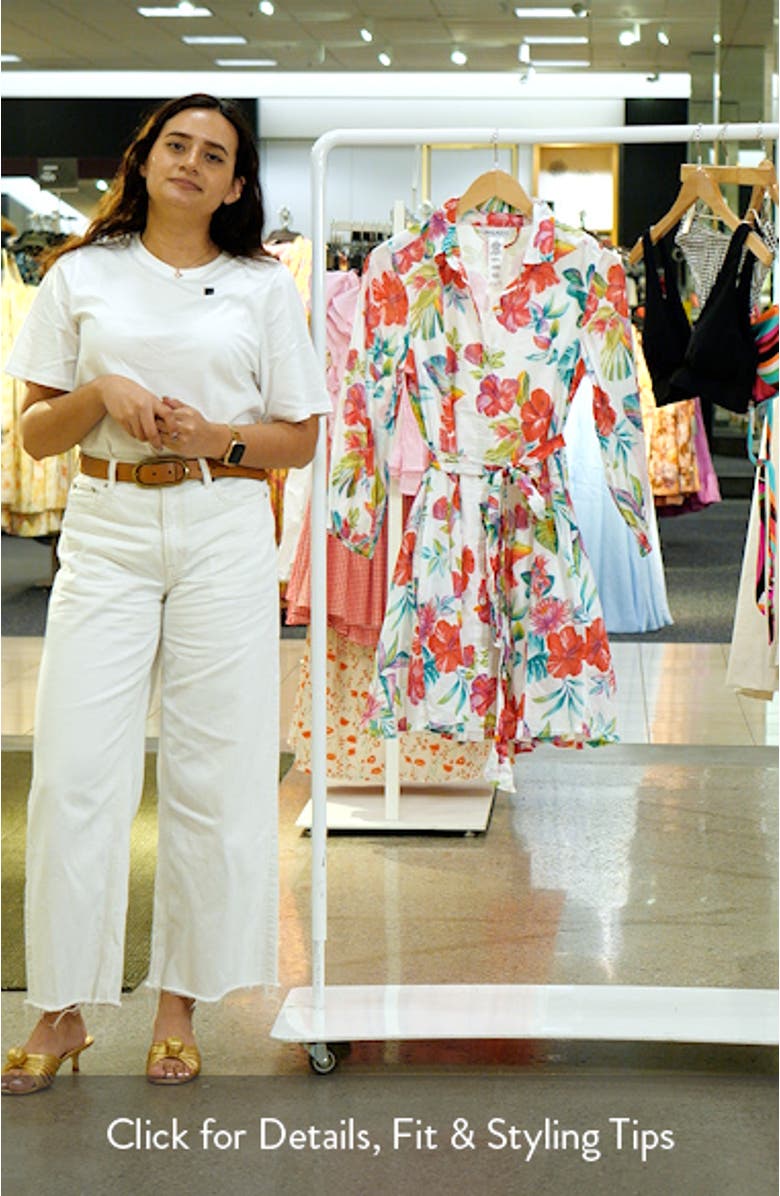 Fiesta Floral Cotton Cover-Up Shirtdress, sales video thumbnail