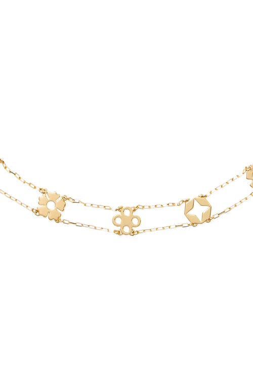 Tory Burch Layered Charm Necklace