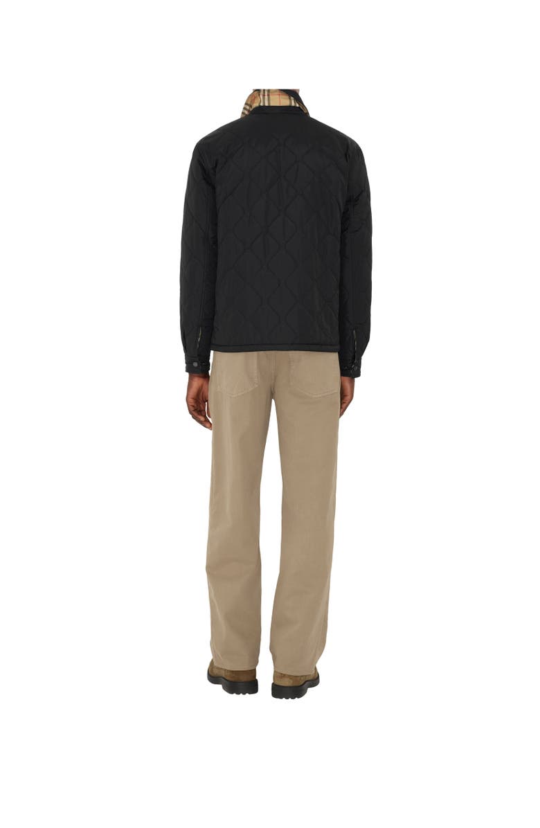 Burberry Reversible Quilted Nylon Overshirt, Alternate, color, Black