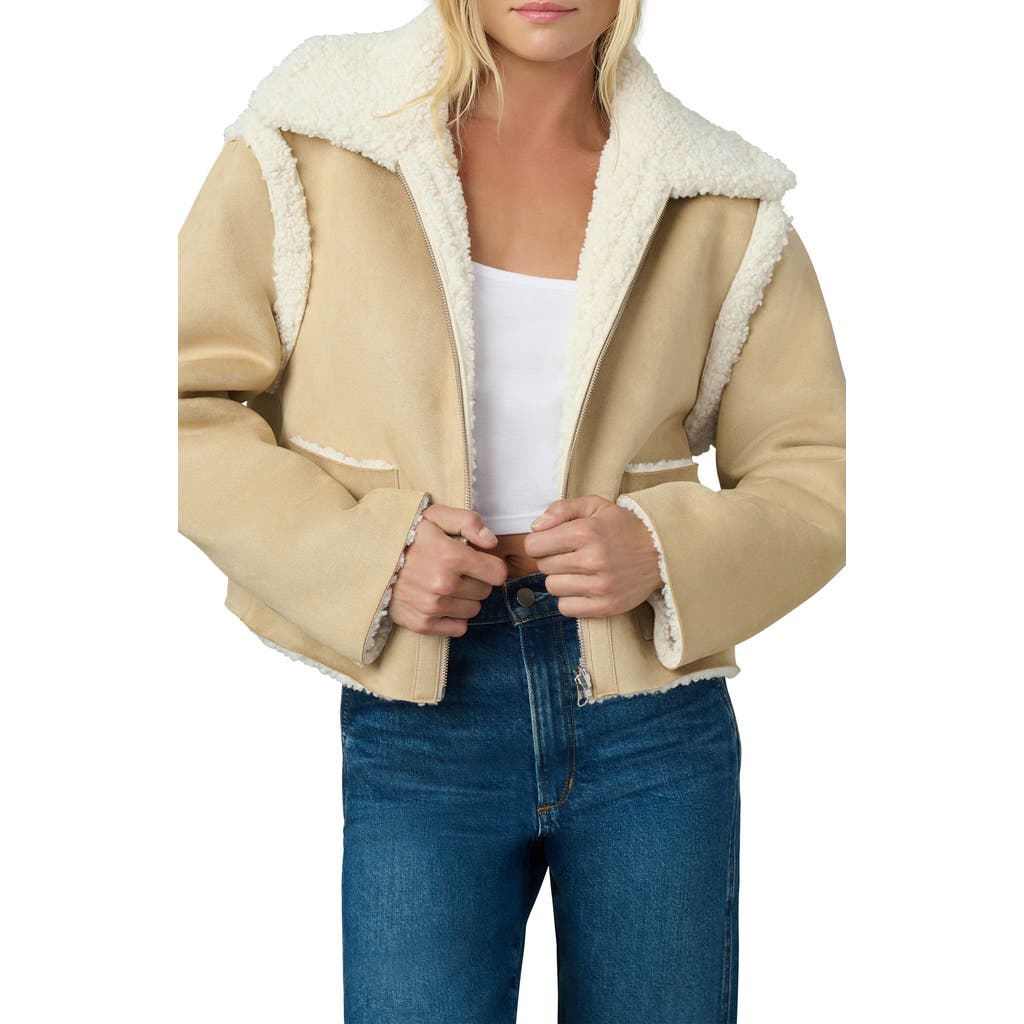 Joe's The Halle Reversible Faux Shearling Jacket In Neutral