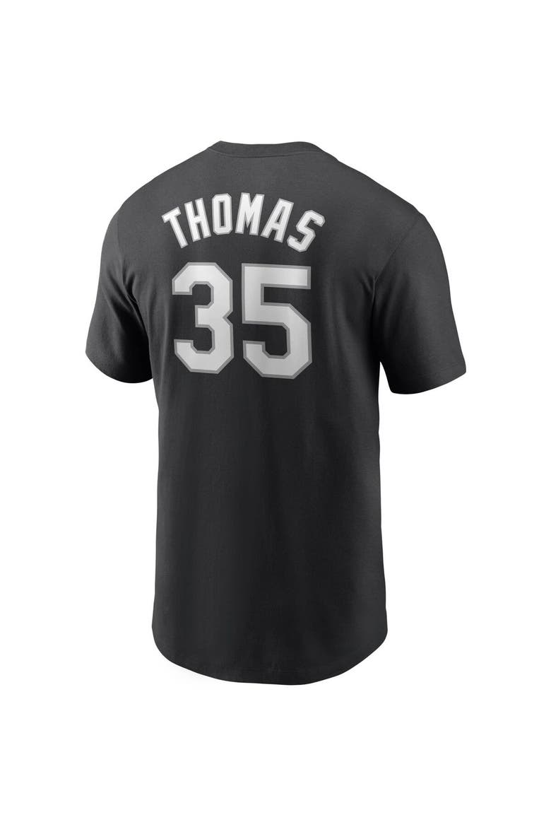 Men's Nike Frank Thomas Black Chicago White Sox Cooperstown Collection Name & Number T-Shirt, Alternate, color, Black