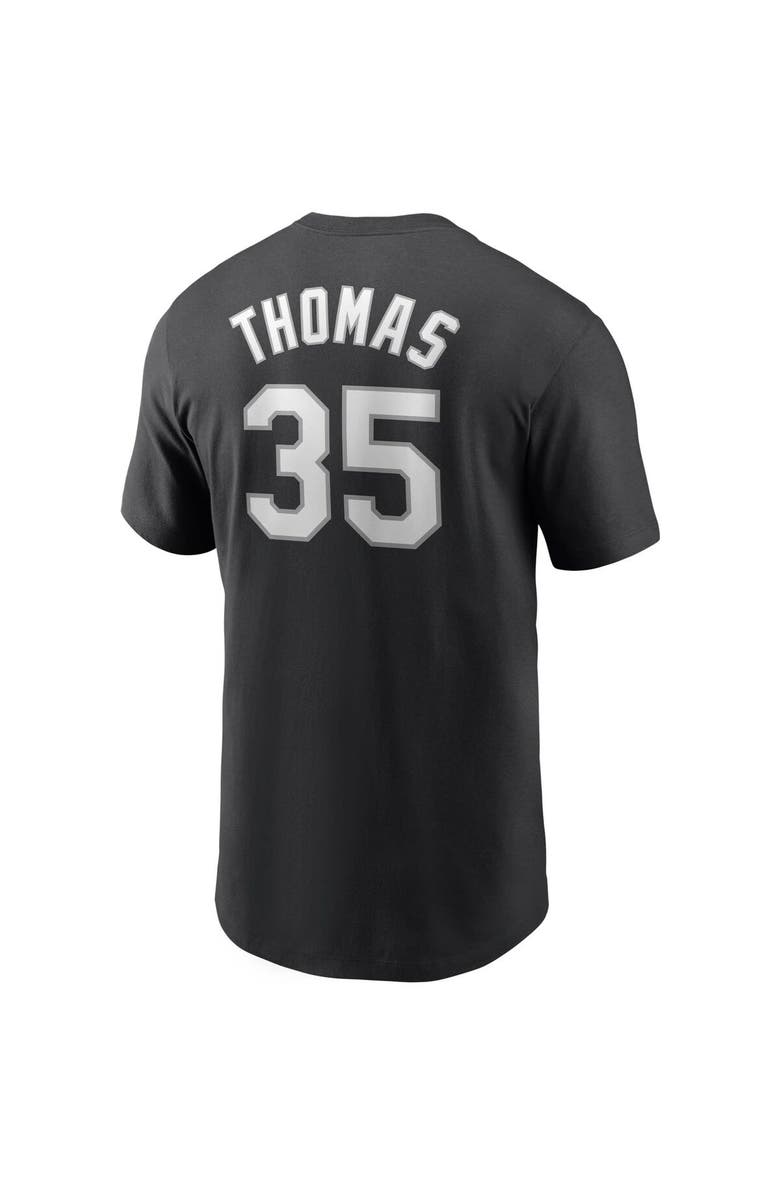 Nike Men's Nike Frank Thomas Black Chicago White Sox Cooperstown Collection Name & Number T-Shirt, Alternate, color, Black