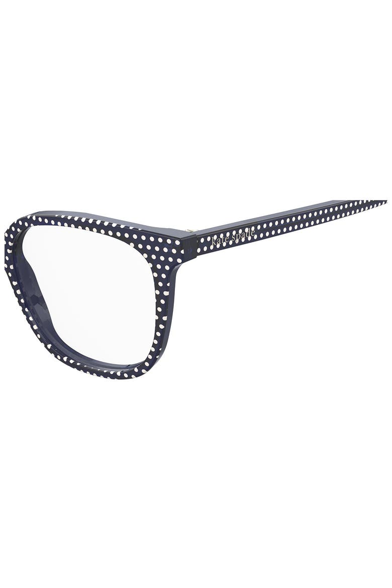 romeo 50mm rectangular reading glasses, Alternate, color, BLUE