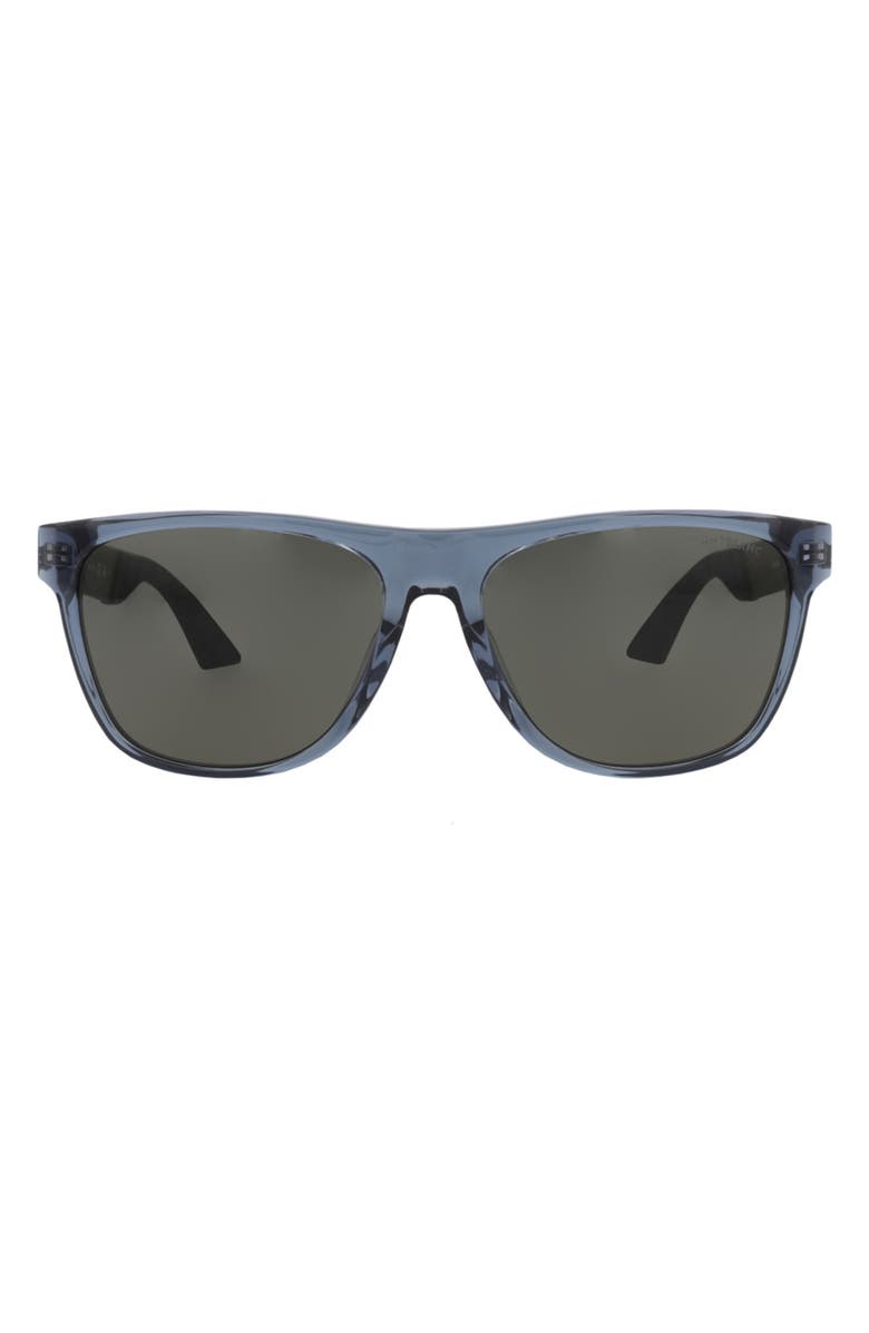 Montblanc Square Sunglasses, Main, color, Blue Ruthenium Grey