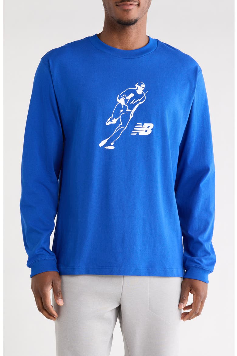 Ohtani Relaxed Long Sleeve Graphic T-Shirt, Main, color, TEAM ROYAL