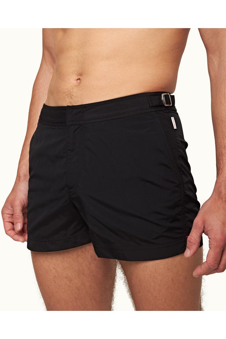 Springer Shortest-Length Swim Shorts, Alternate, color, Black