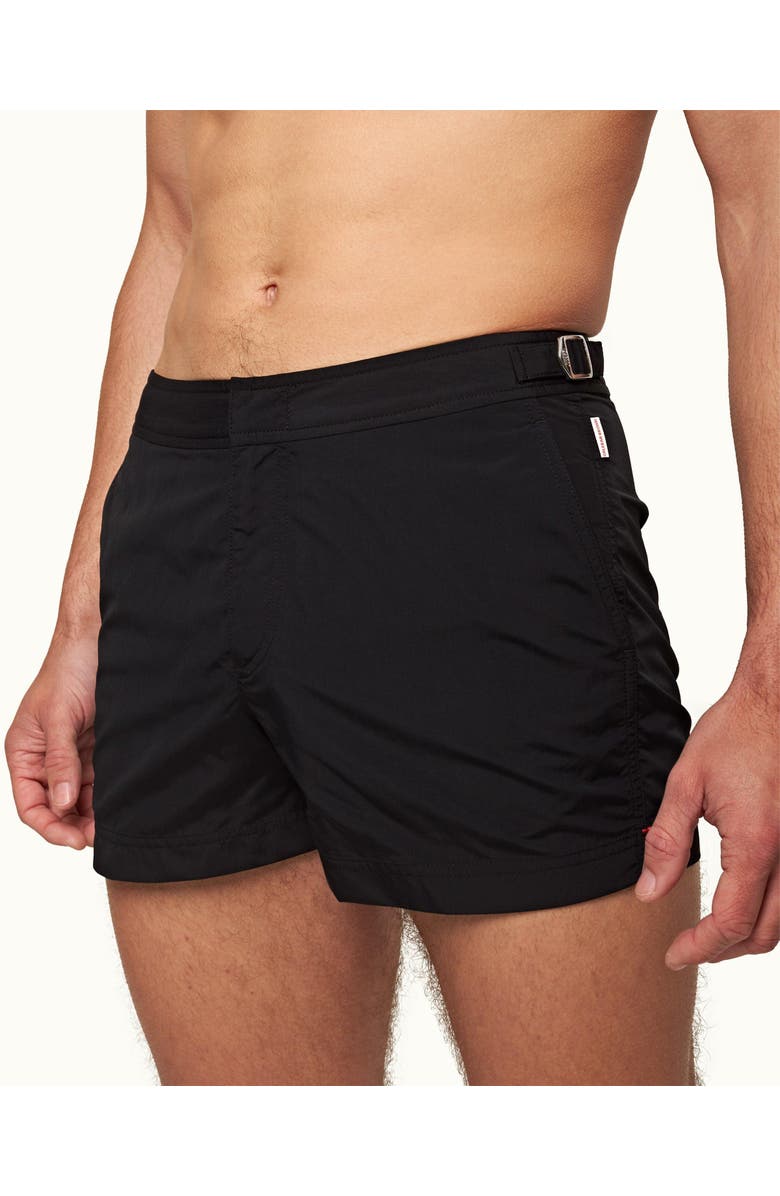 Orlebar Brown Springer Shortest-Length Swim Shorts, Alternate, color, Black